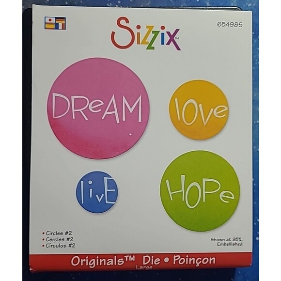 Sizzix Originals Die 654985 Circles #2 Diecut Crafts Shapes Scrapbooking - Picture 1 of 2